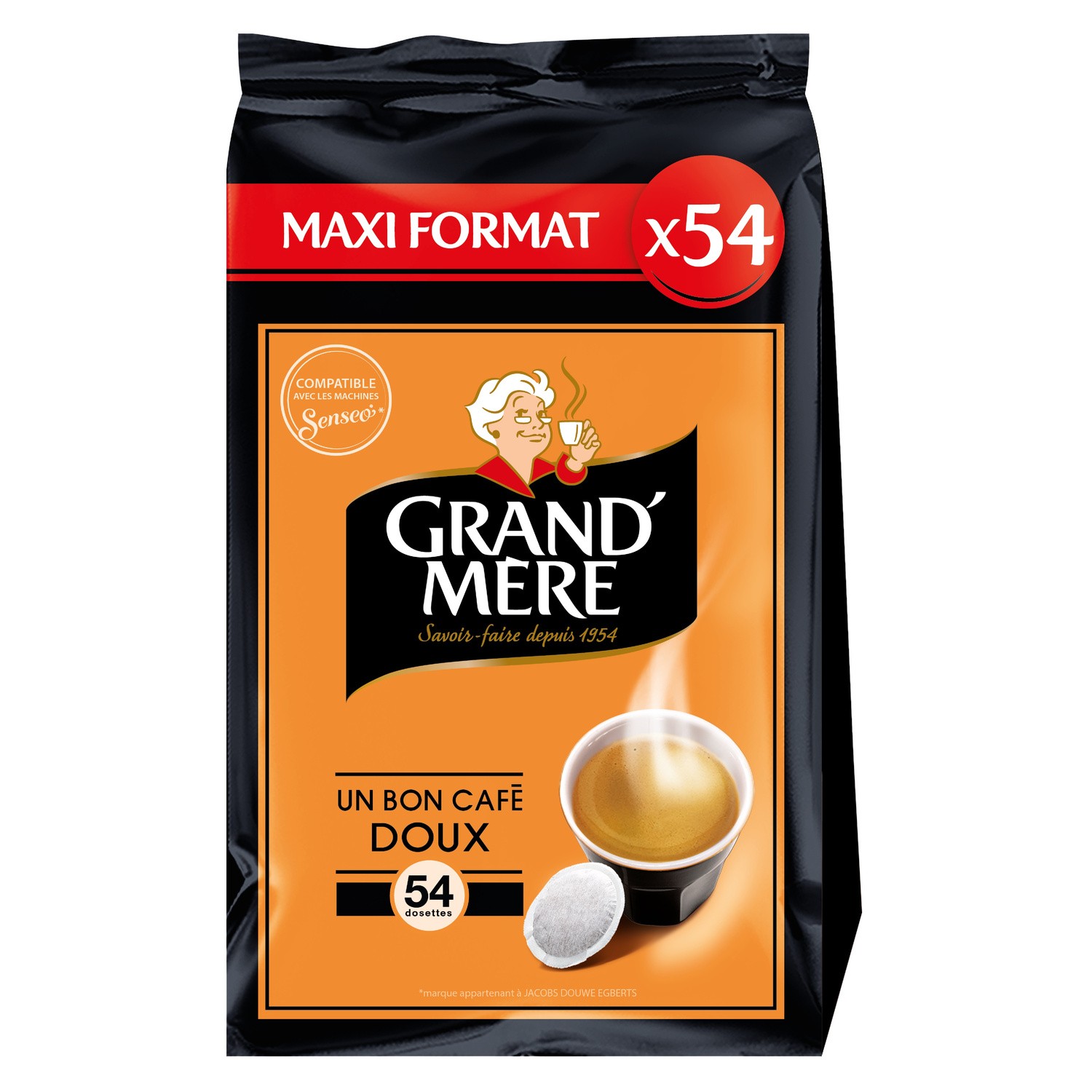 Grand Mere Coffee Pads (dosettes) Mild x54 350g