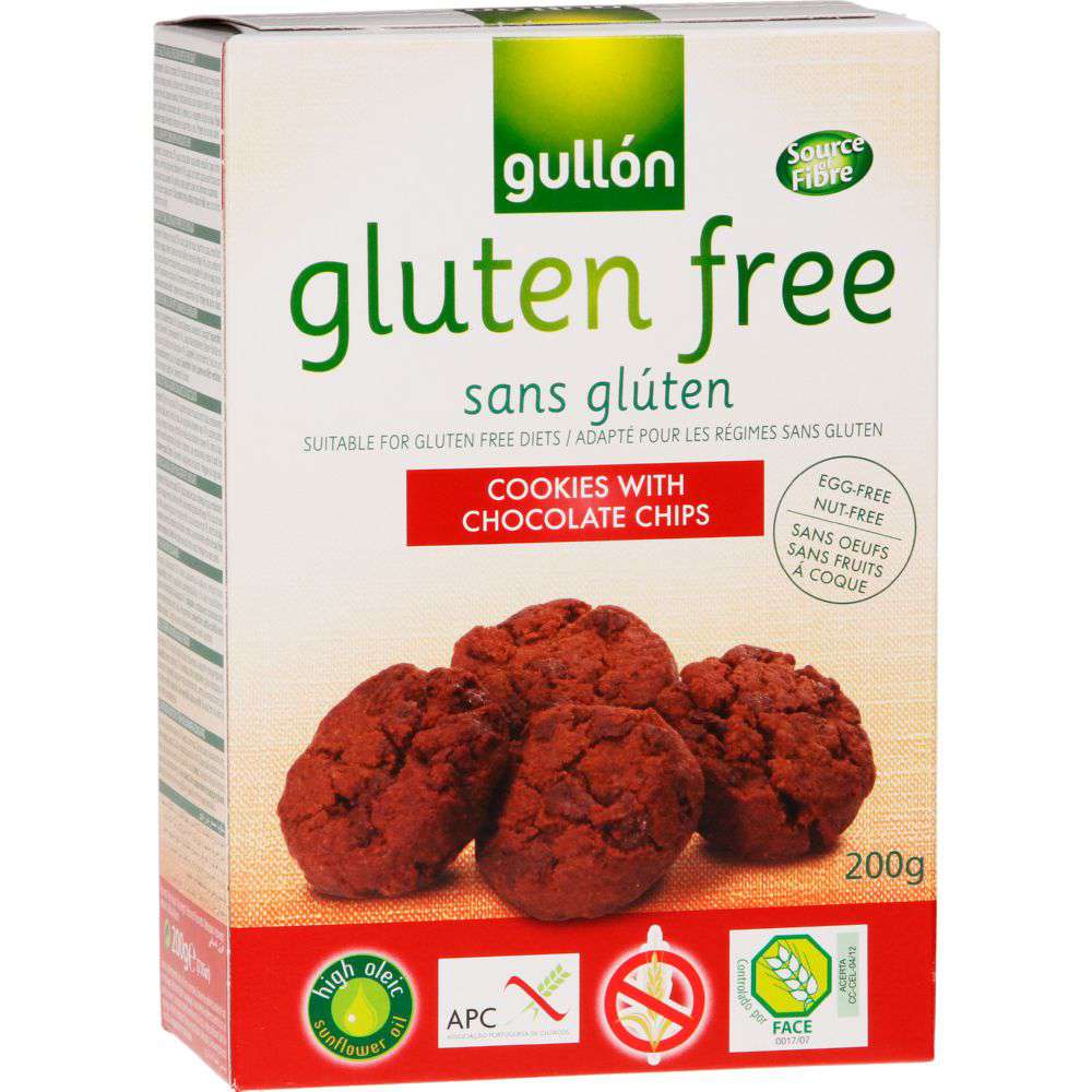 Gullon Gluten Free Cookies with chocolate chips 200g