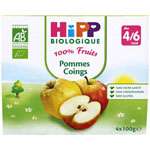 Hipp Apple & Quince Organic 4x100g from 4 months