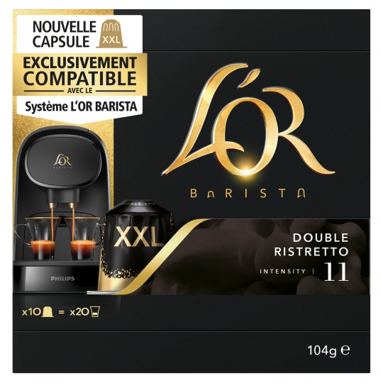 L'Or BARISTA Coffee Capsules XXL x10 Double Ristretto 104g