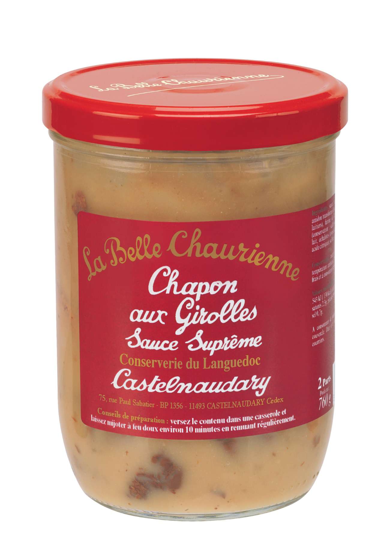 La Belle Chaurienne Capon with chanterelles mushrooms 760g