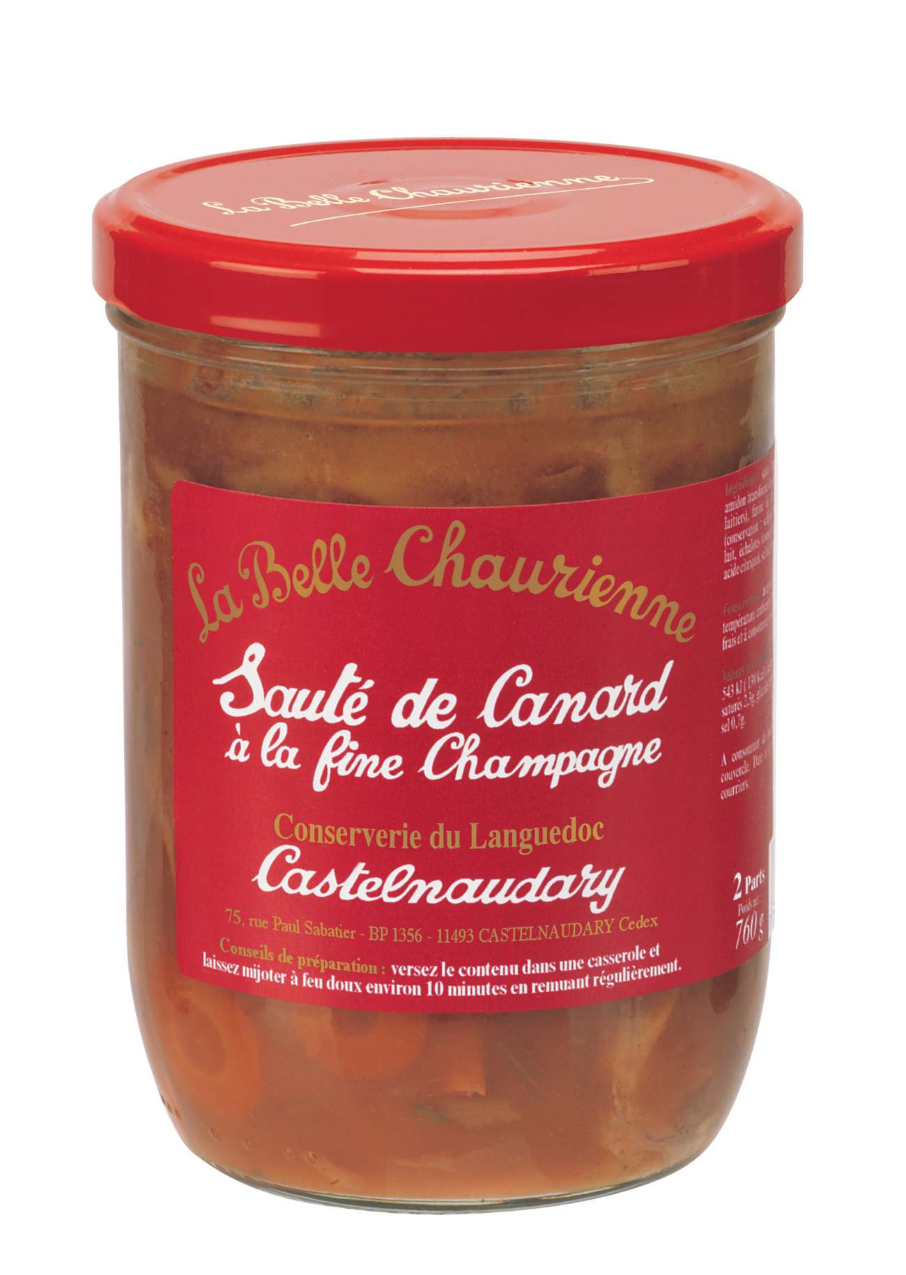 La Belle Chaurienne Duck with champagne sauce 760g