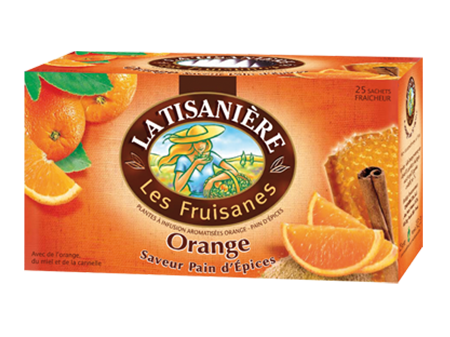 La Tisaniere Infusion Orange Gingerbread flavor x25 tea bags