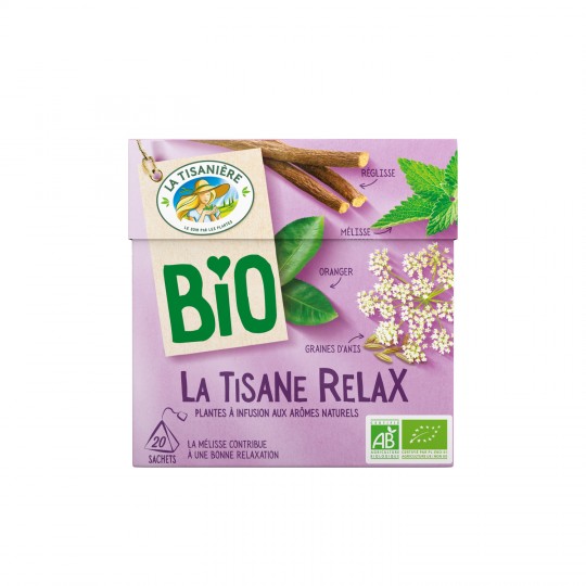 La Tisaniere Organic Infusion Relax x20 sachets 26g