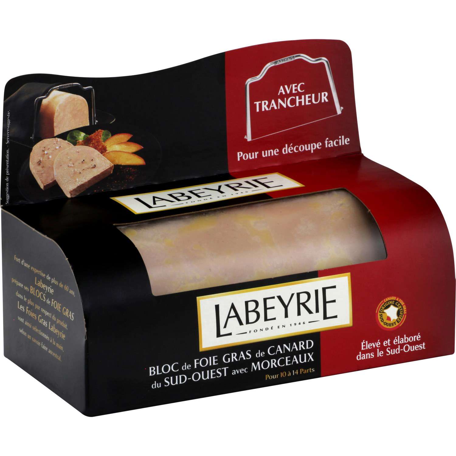 Labeyrie Duck foie gras bloc with chunks 440g