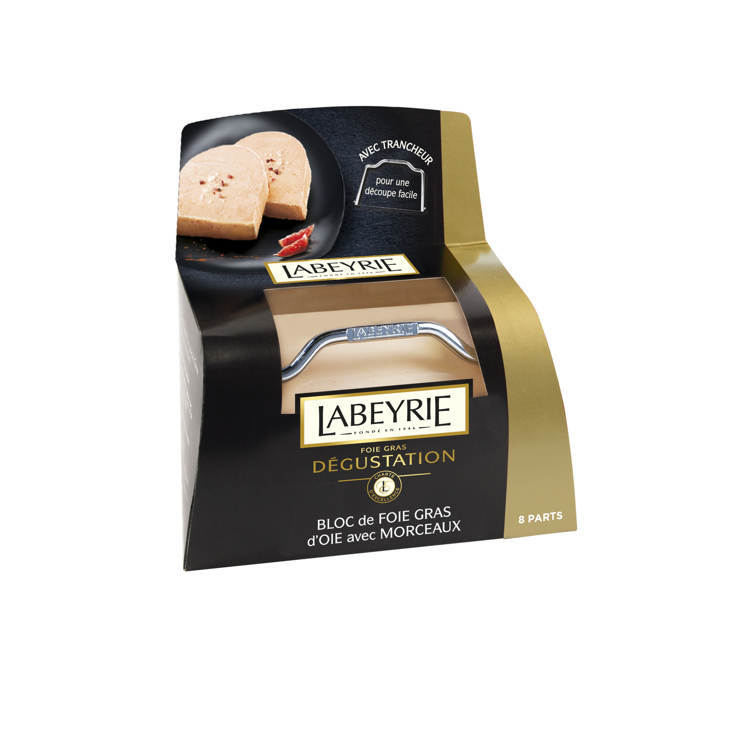 Labeyrie Goose foie gras bloc with pieces 6 to 9 persons 300g