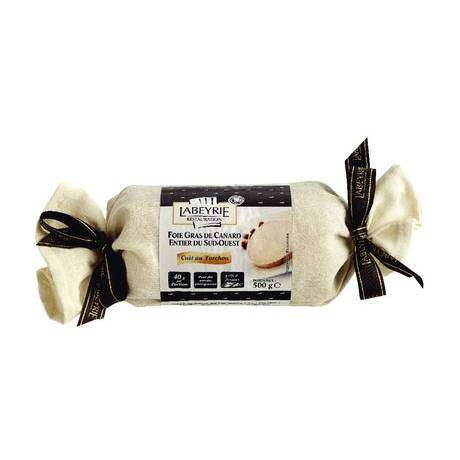 Labeyrie Whole duck foie gras slowly cooked in a cloth (traditional recipe) family size 500g
