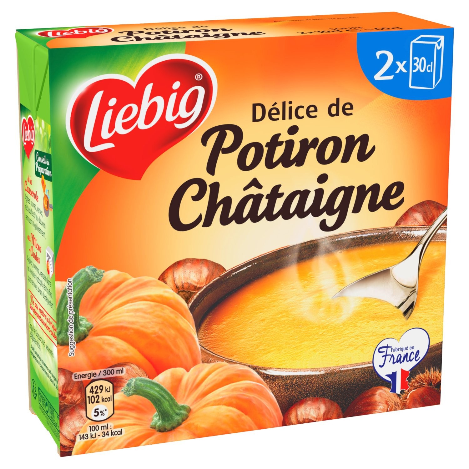 Liebig Pumpkin & Chestnut soup 2x30cl