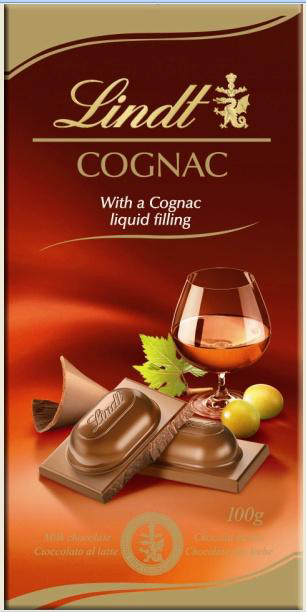 Lindt Cognac Liqueur bar 100g