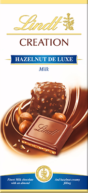 Lindt Creation Hazelnut de Luxe Milk 150g