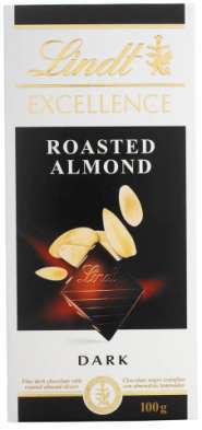 Lindt Excellence Dark Roasted Almonds 100g
