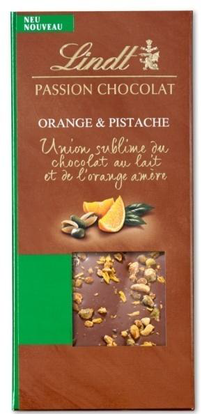 Lindt Passion Chocolate Orange & Pistachio 97g
