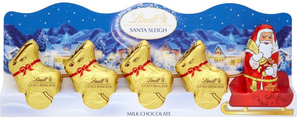 Lindt Santa Sleigh Perforated 5x10g 50g