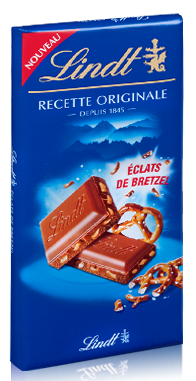 Lindt Swiss Classic Milk chocolate with Bretzel chips 100g