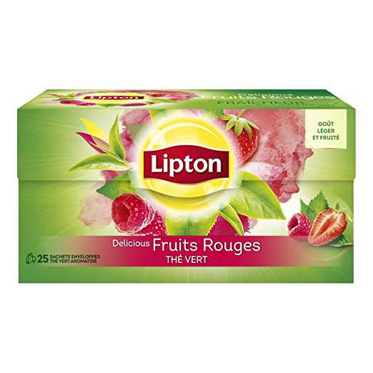 Lipton Red Fruit Green tea x 25 sachets 33g