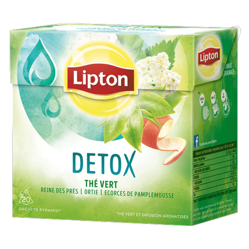 Lipton DETOX Green Tea, dandellion, nettle, grapefruit x 20 sachets