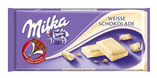 Milka White chocolate 100g