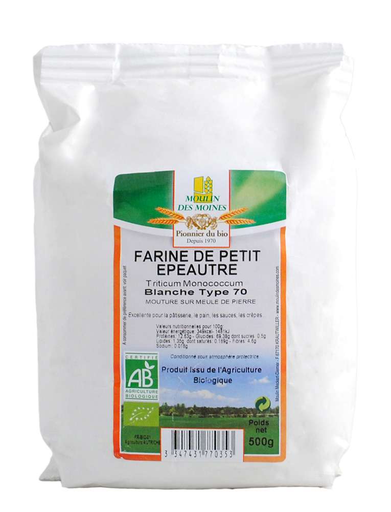Moulin des Moines Einkorn white flour type 70 500g