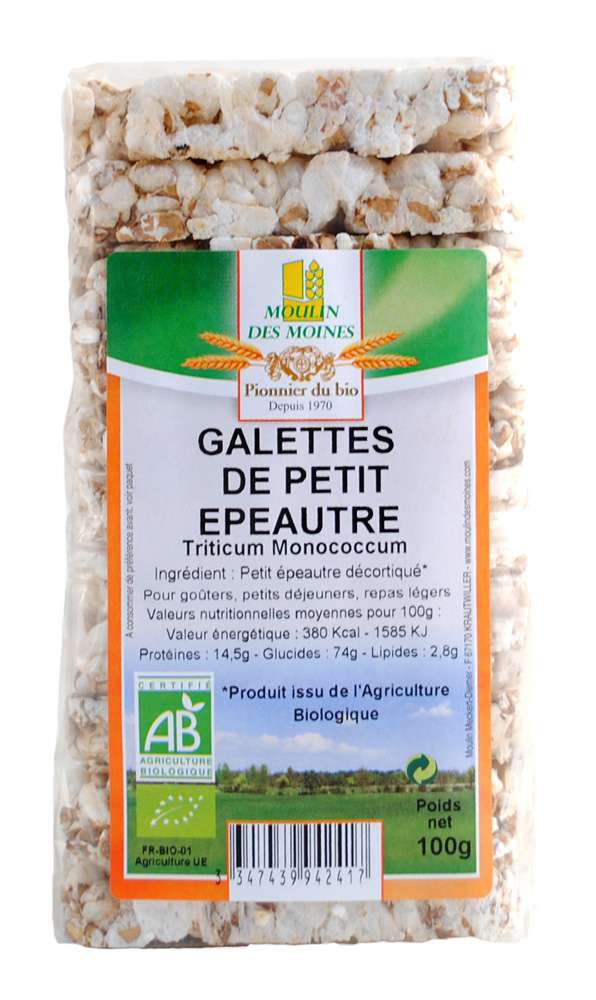 Moulin des Moines Organic small spelt cakes 100g