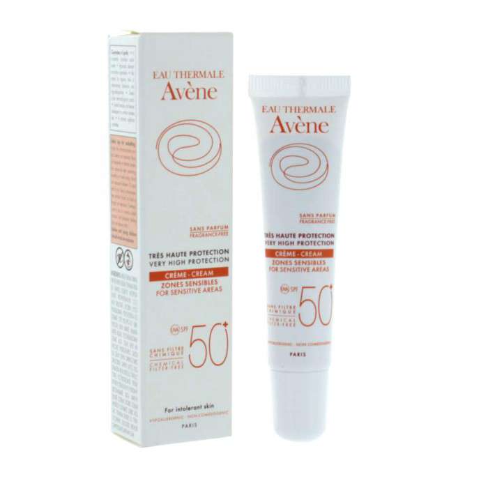 Avene Cream for Sensitive Areas SPF 50+ Intolerant Skin 15ml