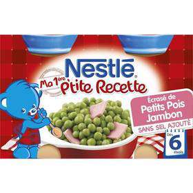 Nestle My 1st recipe Peas & Ham from 6 months 2x130g
