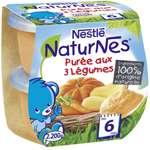 Nestle Naturnes 3 vegetables Puree pot 2x200g from 6 months