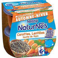 Nestle Naturnes Carrots Lentils & thyme touch from 6 months 200g