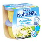 Nestle Naturnes Courgettes, Rice & Hake 2x200g from 8 months