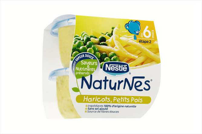 Nestle Naturnes Green Beans & Peas 2x200g from 6 months