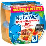 Nestle Naturnes Spaghettis, Tomatoes & Beef 2x200g from 8 months