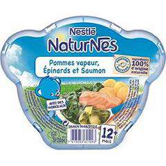 Nestle Naturnes steamed potatoes, spinach & salmon from 12 months 230g