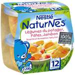 Nestle Naturnes Vegetables, Pasta & Ham 2x200g from 12 months