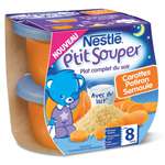 Nestle P'tit Souper Carotts, Pumpkin & Semolina 2x200g from 8 months