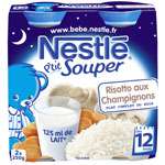 Nestle P'tit Souper Mushroom risotto 2x250g from 12 months