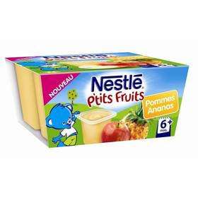 Nestle P'tits fruits Apple & Pineapple from 6 months 4x100g
