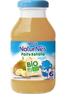 Nestle Naturnes Organic Pear & Banana fruit juice 20cl