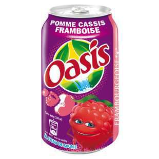 Oasis Apple, Blackcurrant & Raspberry juice 6x33cl