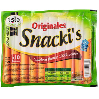 Original chicken snacki’s Halal (Smoked) 360g