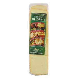Plain Raclette cheese loin made with raw milk 33 slices 1kg