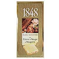 Poulain 1848 White chocolat with hazelnuts and nougat creme 200g