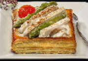 Puff pastry with roasted chicken aiguillettes forest sauce x6 900g