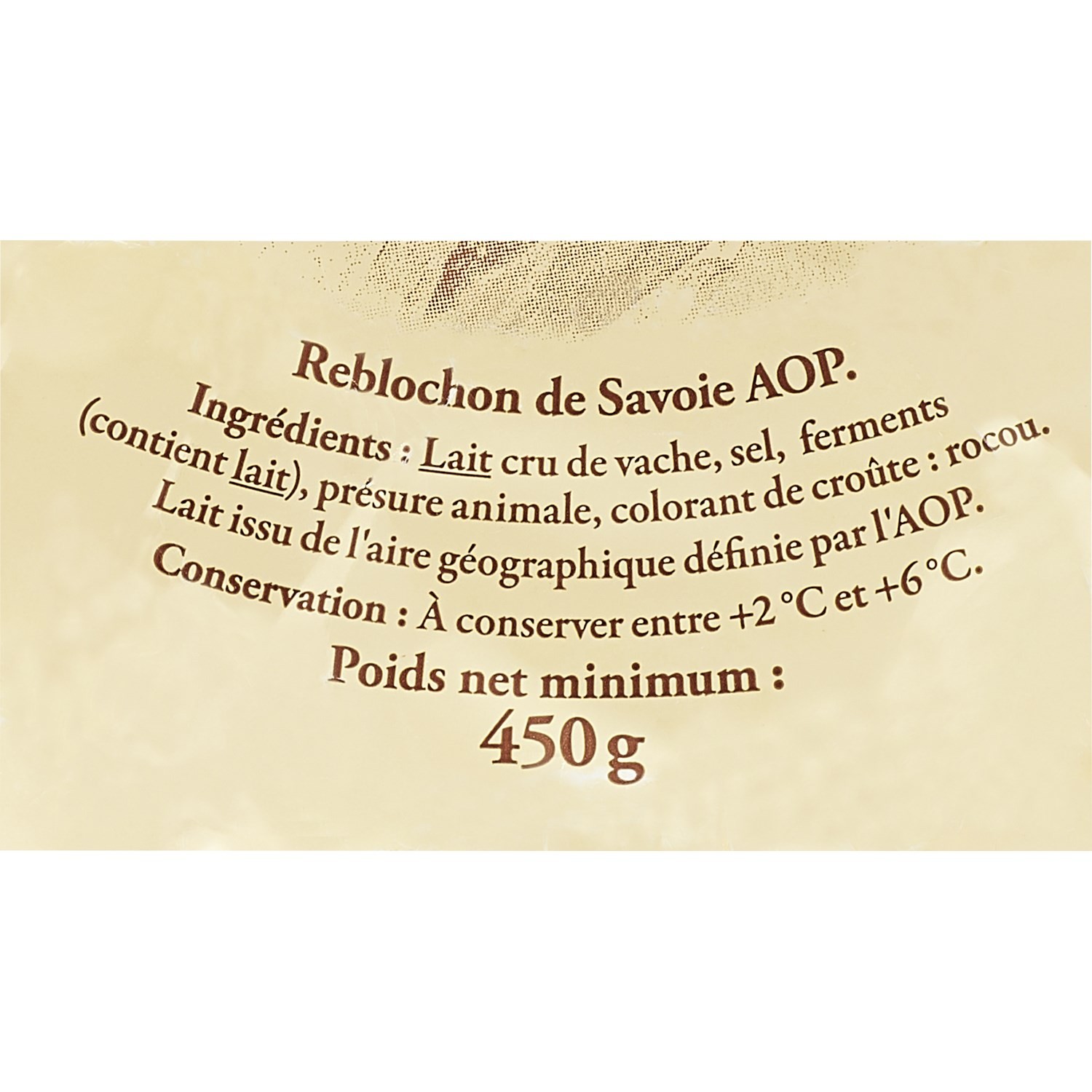 Reflets de France Savoie Reblochon 450g