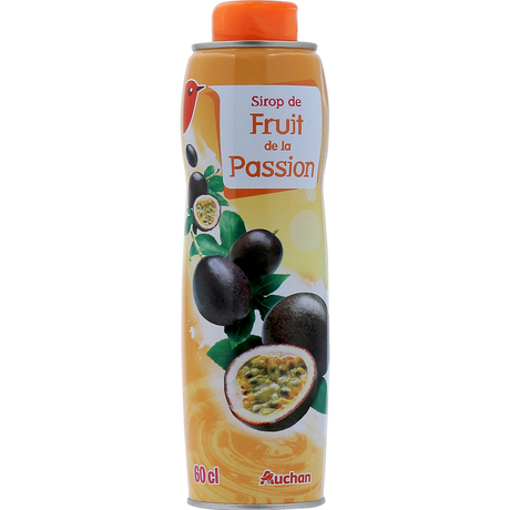 Auchan Passion fruit cordial 60cl