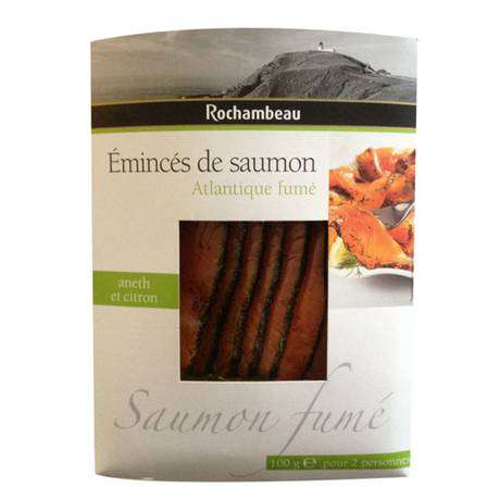 Rochambeau Smoked salmon cuts with dill & lemon 100g