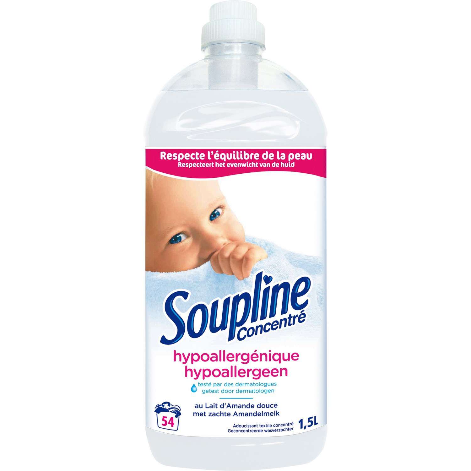 Soupline fabric softener hypoallergenic concentrated 1.3L
