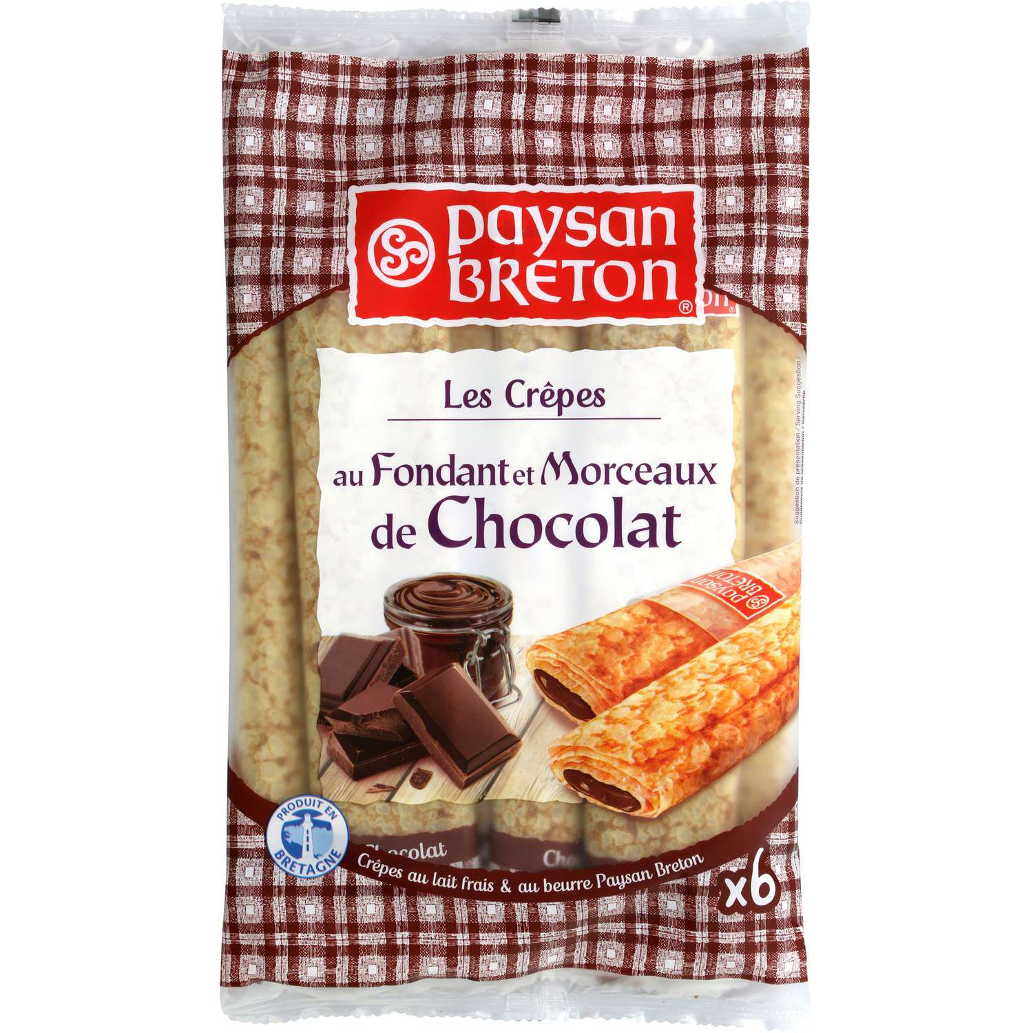 Paysan Breton Britany's chocolate crepes x6 180g