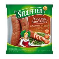 Stoeffler Smoked Alsace's region sausages x4 400g
