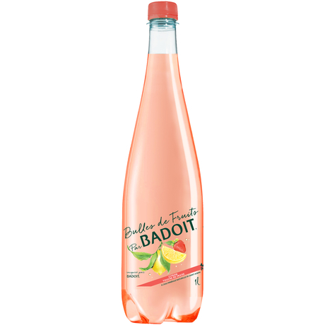 Badoit Lemon & Strawberry flavoured sparkling water 1L