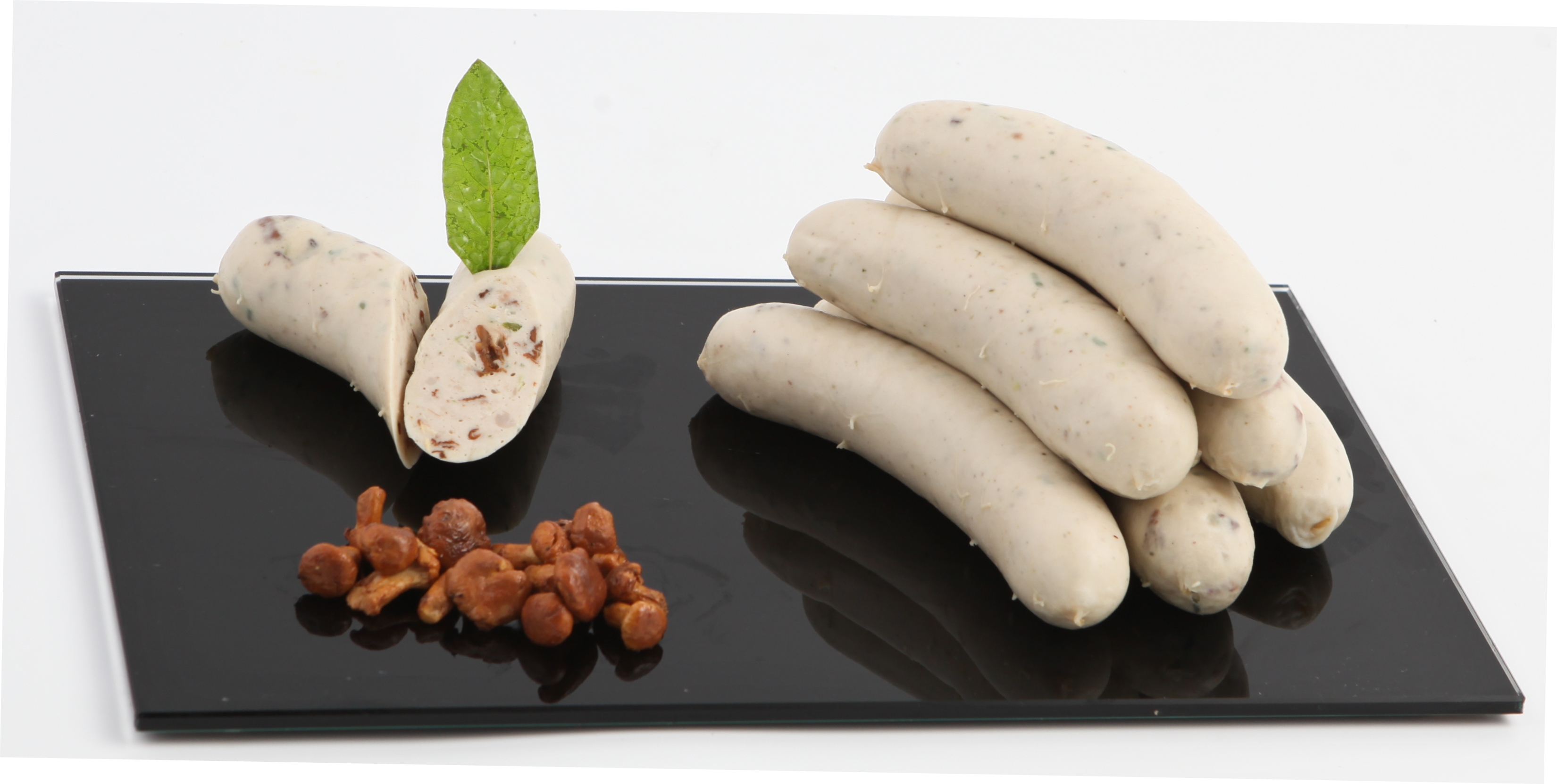 White Pudding (boudin) with Chanterelle mushrooms 4x160g* 740g