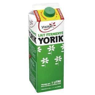 Yoplait Yorik fermented milk brick 1L